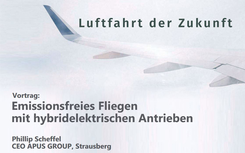 Vortrag: „Emissionsfreies Fliegen mit hybridelektrischen Antrieben“