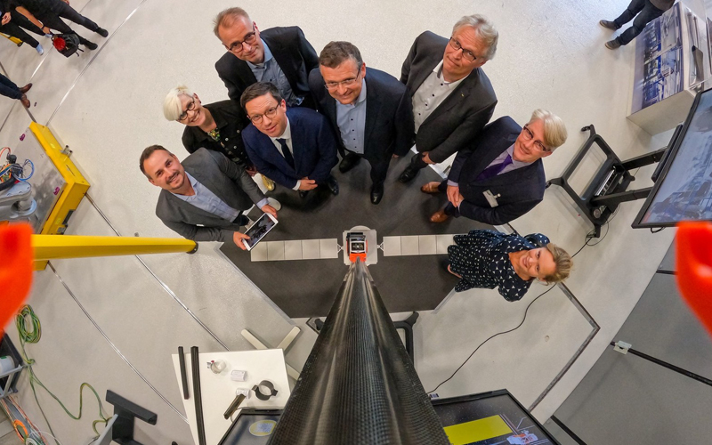 Niedersachsens Wissenschaftsminister Falko Mohrs zum Antrittsbesuch im DLR in Braunschweig