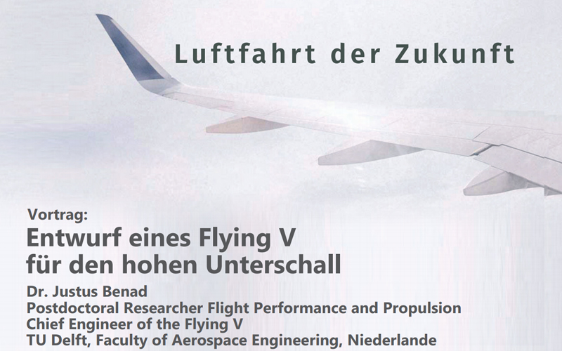 Vortrag: "Entwurf eines Flying V  für den hohen Unterschall"