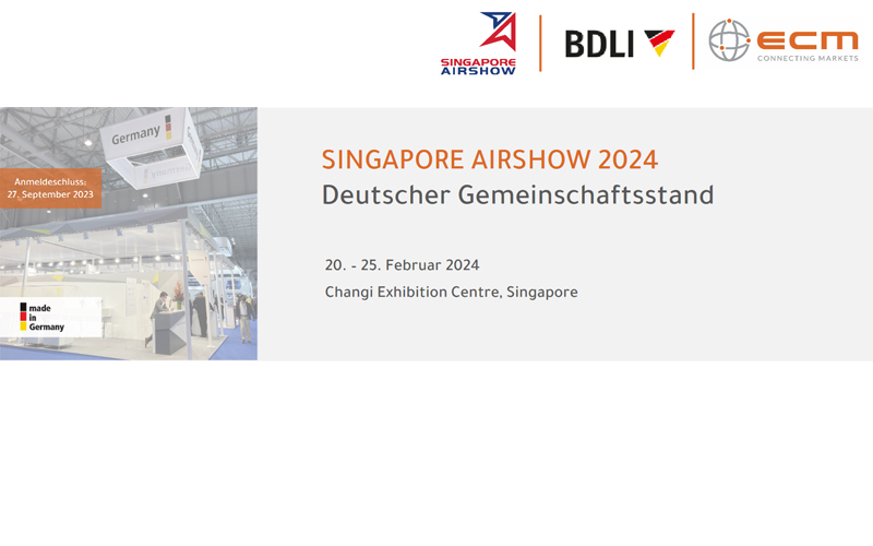 SINGAPORE AIRSHOW 2024 - Deutscher Gemeinschaftsstand