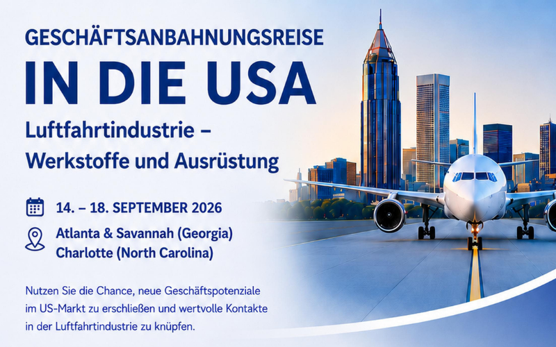 Geschäftsanbahnungsreise USA: Luft- und Raumfahrtindustrie