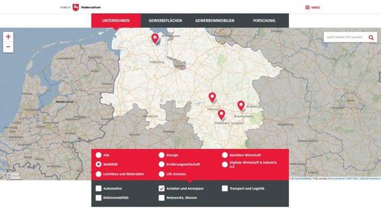 Niedersachsen Business Map