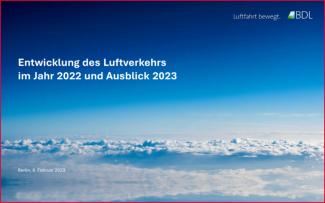 BDL legt Zahlen zur Entwicklung des Luftverkehrs 2022 und Ausblick auf 2023 vor